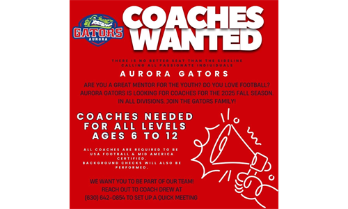 Coaches Wanted!!!